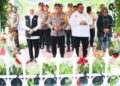 Khofifah Bersama Kapolri Ziarah dan Peletakkan Batu Pertama Rumah Singgah dan Museum Pahlawan Nasional Marsinah