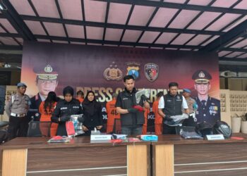 Pasutri Kompak Curi Motor, Kini Meringkuk di Tahanan