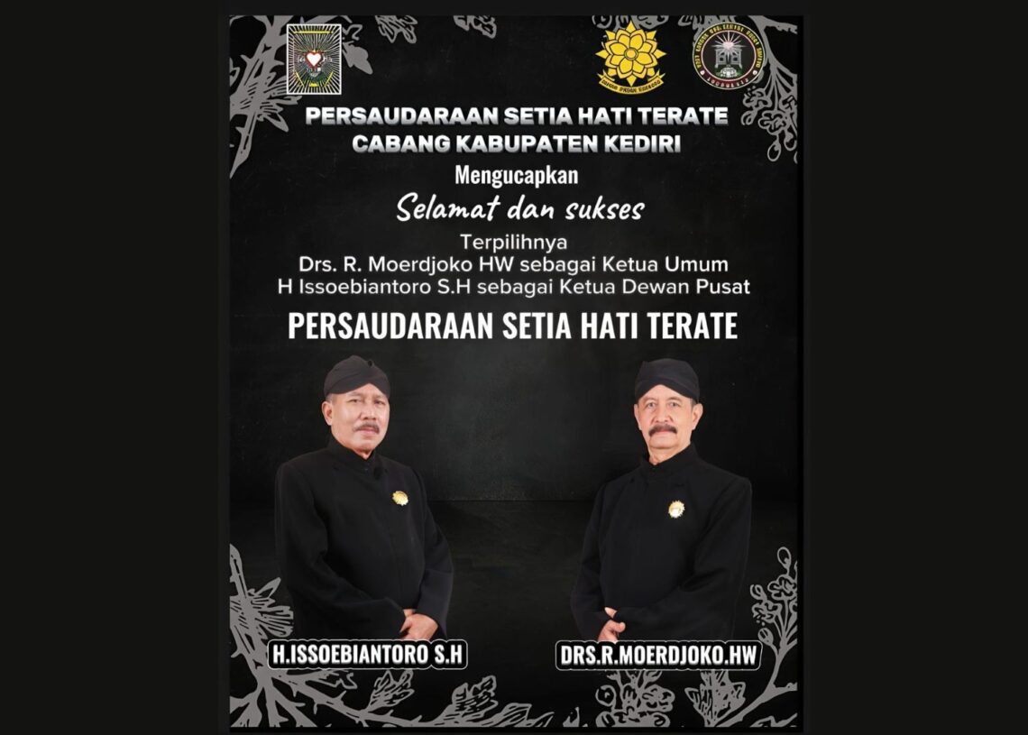 Kang Mas Issoebiantoro dan Kang Mas Moerjoko Kembali pimpin PSHT Pusat Madiun Masa Bakti 2026-2031