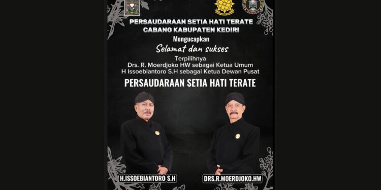 Kang Mas Issoebiantoro dan Kang Mas Moerjoko Kembali pimpin PSHT Pusat Madiun Masa Bakti 2026-2031