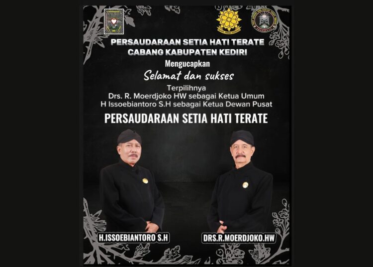 Kang Mas Issoebiantoro dan Kang Mas Moerjoko Kembali pimpin PSHT Pusat Madiun Masa Bakti 2026-2031