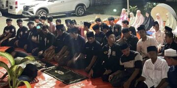 Tingkatkan Ketaqwaan, Puluhan Anggota PSHT Grogol Gelar Buka Bersama dan Tarawih Berjamaah