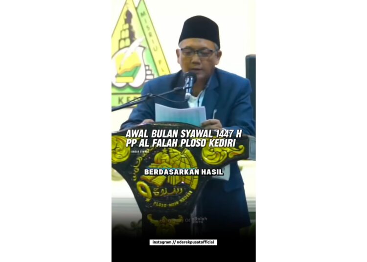 Ponpes Al Falah Ploso Kediri Tetapkan Idul Fitri Jatuh pada Jumat 20 Maret 2026