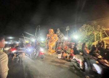 Ratusan Umat Hindu di Desa Bedali Gelar Pawai Ogoh-Ogoh Sambut Nyepi 2026
