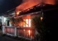 Rumah Kosong Ludes Terbakar, Diduga Akibat Korsleting Listrik