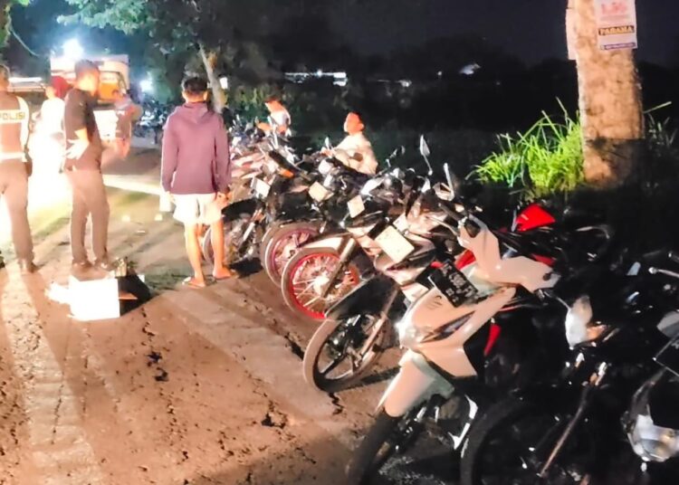 Razia Balap Liar, 75 Motor dan 123 Remaja Diamankan