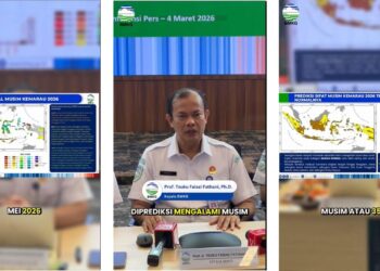 BMKG: Kemarau 2026 Diprediksi Lebih Cepat dan Lebih Kering di Sebagian Besar Wilayah Indonesia