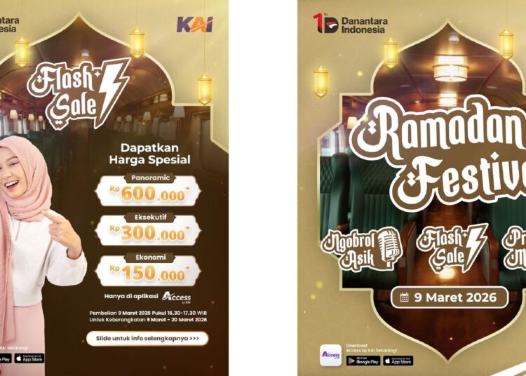 KAI Daop 7 Madiun Gelar Promo Ramadan Festive, Tiket Mulai Rp150.000