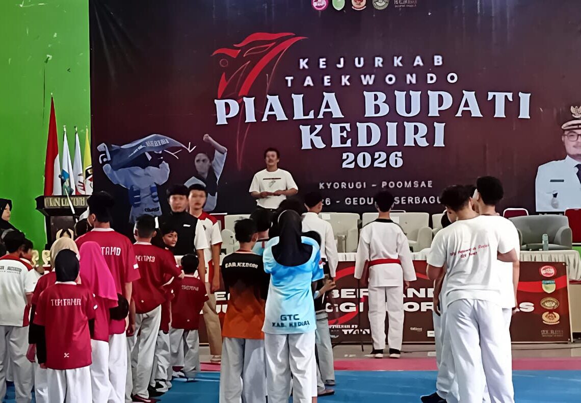 150 Atlet Taekwondo Perebutkan Piala Bupati Kediri 2026
