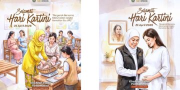 Peringati Hari Kartini 2026, Khofifah Ajak Bergerak Bersama Turunkan Angka Kematian Ibu