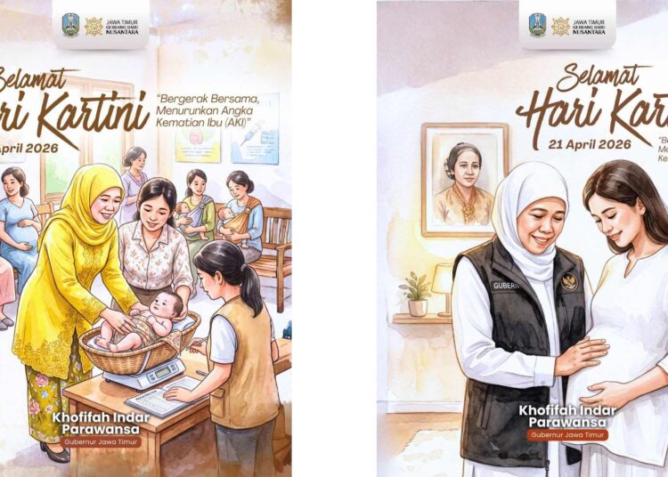 Peringati Hari Kartini 2026, Khofifah Ajak Bergerak Bersama Turunkan Angka Kematian Ibu