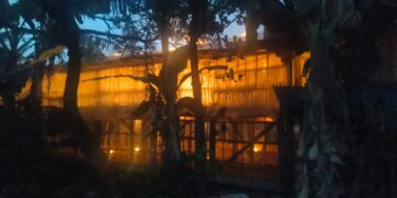 Diduga Korsleting Listrik, Kandang Ayam di Semen Kediri Ludes Terbakar