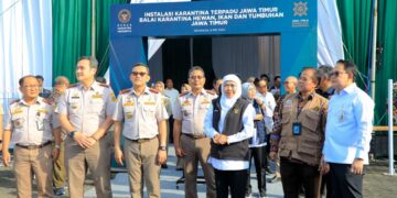 Khofifah dan Kepala Badan Karantina RI Resmikan Karantina Terpadu Jatim Pertama di Indonesia
