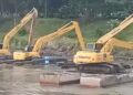 Target Selesai Sore Ini, Flushing Bendungan Wlingi dan Lodoyo Blitar Gelontor 600 Ribu Meter Kubik Sedimen