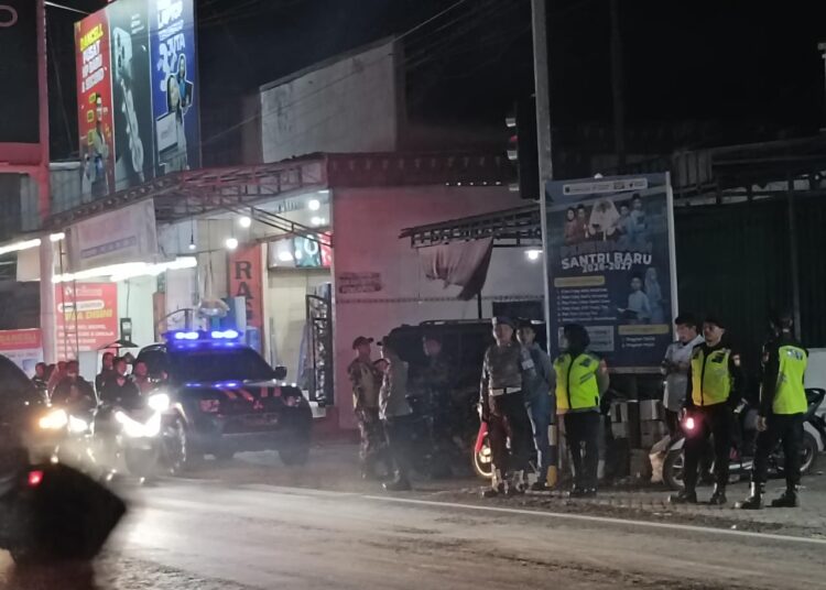 Cegah Konvoi, Polsek Ringinrejo Siagakan Pasukan Gabungan di Titik Rawan Malam Takbir