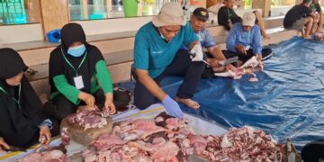 Pastikan Daging Kurban Layak Dikonsumsi, DKPP Kota Kediri Lakukan Sidak