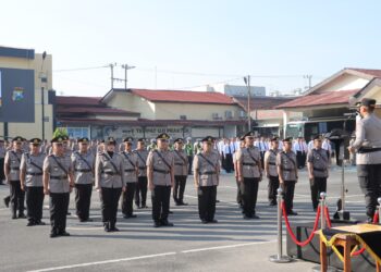 Polres Kediri Rotasi 20 Pejabat Utama dan Kapolsek