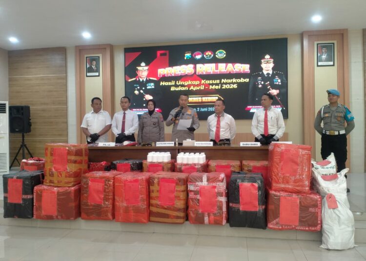 Polres Kediri Gulung Jaringan Narkoba Senilai Rp 1 Miliar, 50 Tersangka Ditangkap