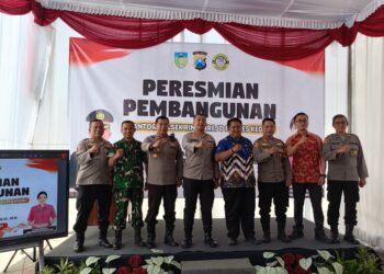 Kapolres Kediri Resmikan Gedung Baru Mako Polsek Ringinrejo