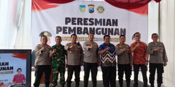 Kapolres Kediri Resmikan Gedung Baru Mako Polsek Ringinrejo