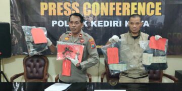 Polsek Kediri Kota Ringkus Dua Pelaku Pencurian Motor Spesialis Rumah Kos
