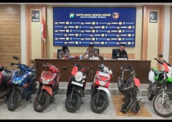 Polres Kediri Ringkus Residivis Curanmor Kunci T, 7 Kasus Digulung dalam Sebulan