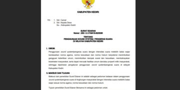 Pemkab Kediri Perketat Aturan Sound Horeg: Maksimal 85 dBA untuk Pawai dan Wajib Mati di Depan Rumah Sakit