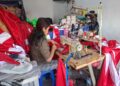 Penjualan Bendera Merah Putih di Kota Kediri Melonjak hingga 60 Persen Jelang HUT ke-81 RI