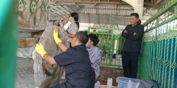 BPK Jatim Uji Metode Pembersihan Cikar Mbah Gleyor Pasca Vandalisme