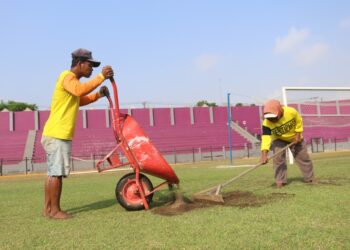 Stadion Brawijaya Berbenah Jelang Musim Baru