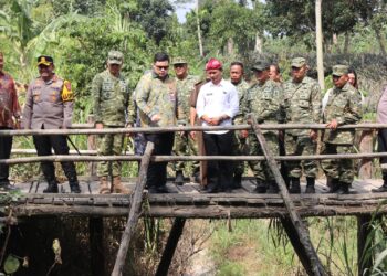 Kodim 0809/Kediri Resmikan Jembatan Garuda dan Titik Air Bersih Serentak