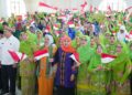 Khofifah dan Ribuan Kader Muslimat NU di Kalbar Gaungkan Seruan Perdamaian Dunia untuk PBB