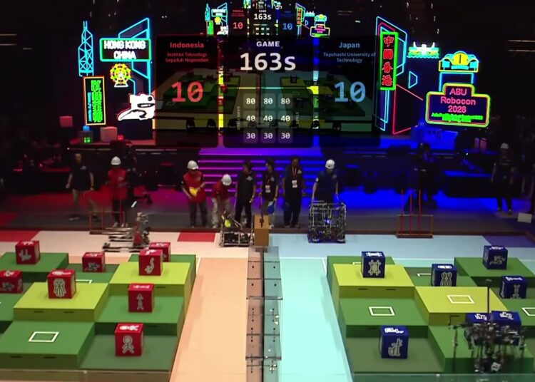 Membanggakan, Tim Robot ITS Raih Dua Penghargaan ABU Robocon 2026 di Hong Kong