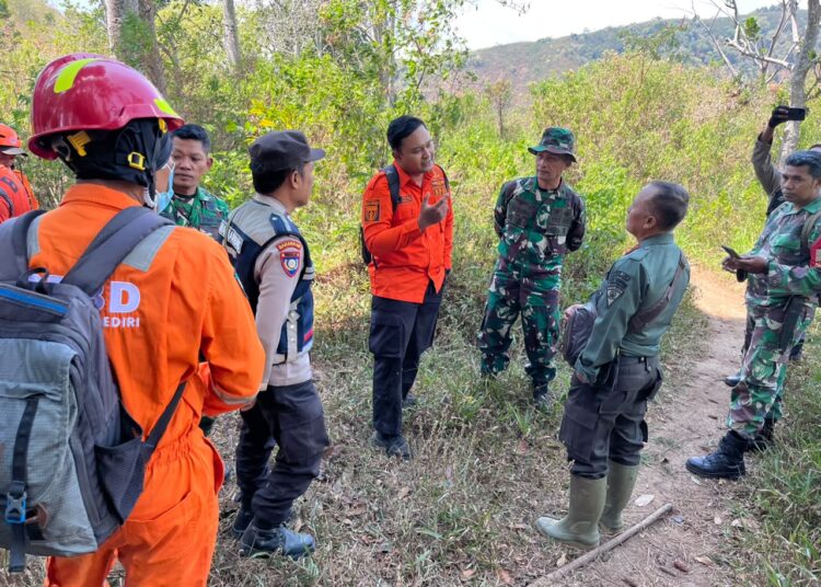 Luncurkan Drone hingga Personel Gabungan, BPBD Kediri Sisir Sisa Api Karhutla Gunung Wilis