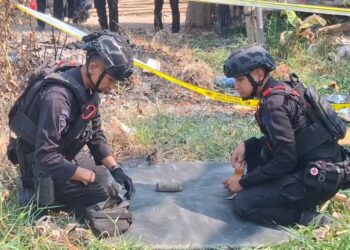 Warga Kediri Temukan Benda Diduga Mortir Aktif di Pinggir Sungai Brantas
